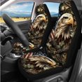 thumbnail image 2 of Qpednta Camo Hunting Wood 14 Pcs Automobile Seat Cover Sets and Car Headrest Cover Cars Steering Wheel Cover and Center Console Cover Seat Belt Pads Elastic Soft Suitable for Car SUV, 2 of 6