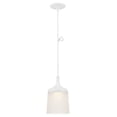 thumbnail image 1 of 6.75 in. Transitional Pendant in White Finish, 1 of 2