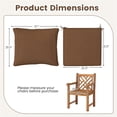 thumbnail image 3 of Demi Bonn Outdoor Seating Cushions, Deep Seat Chair Cushion Pads Set with Rope Belts for Indoor and Outdoor, Brown, 3 of 9