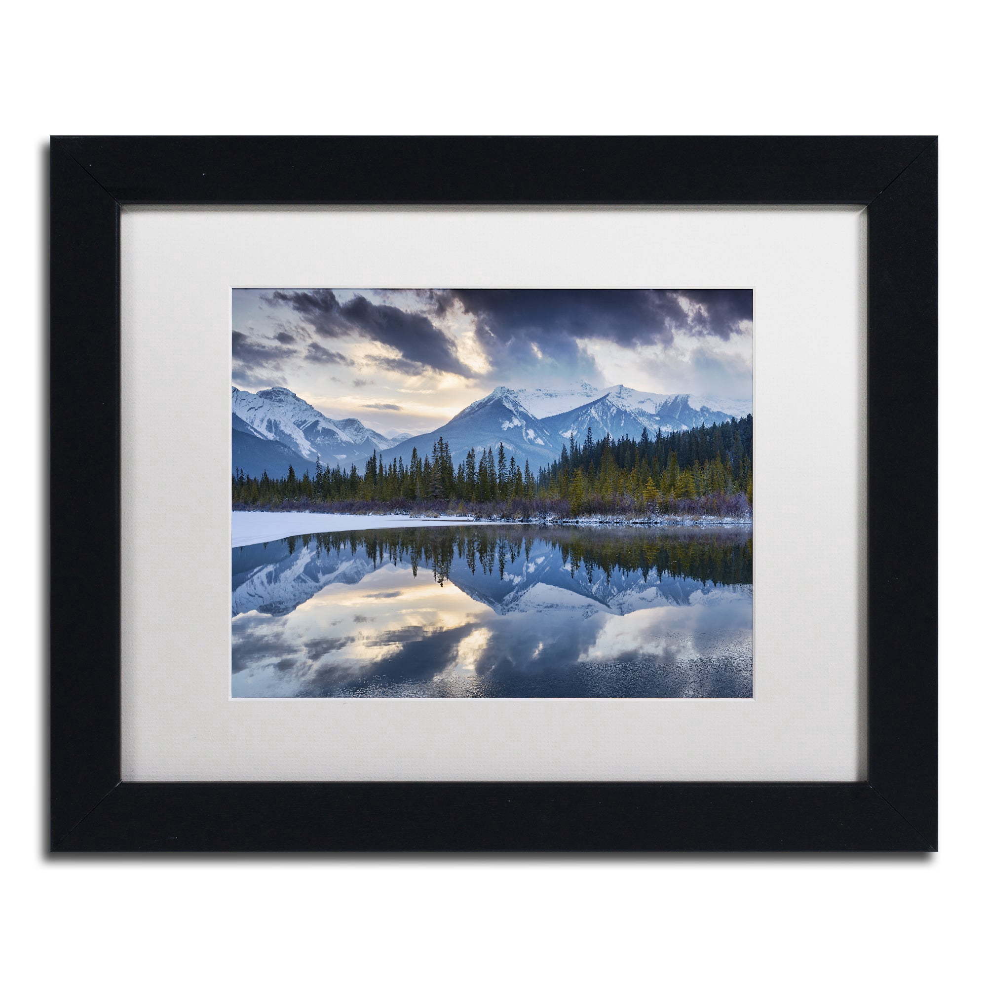 Trademark Fine Art 'Vermillion' Canvas Art by Michael Blanchette Photography, White Matte, Black Frame