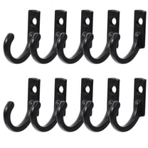 Fovewise 10pcs Zinc Alloy Coat Hooks Pastoral Style Wall Mounted Rustic Style Clothes Hooks Wall Mounted Coat Hooks Heavy Duty Wall Hook