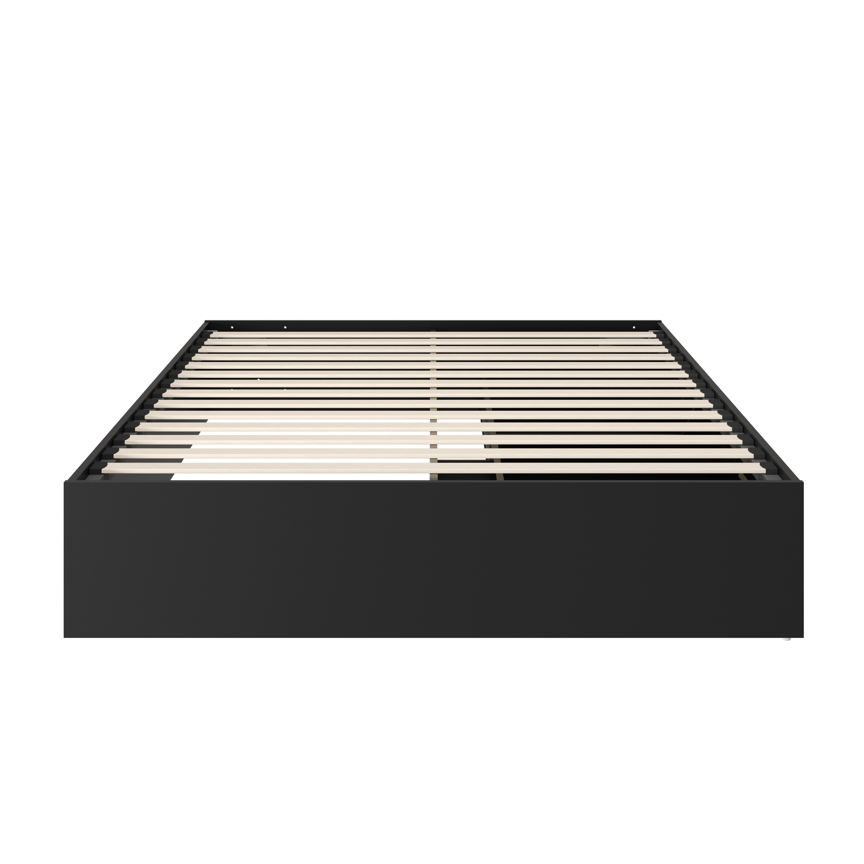 Nexera Hunter Full Size 2-Drawer Storage Bed Frame, Black