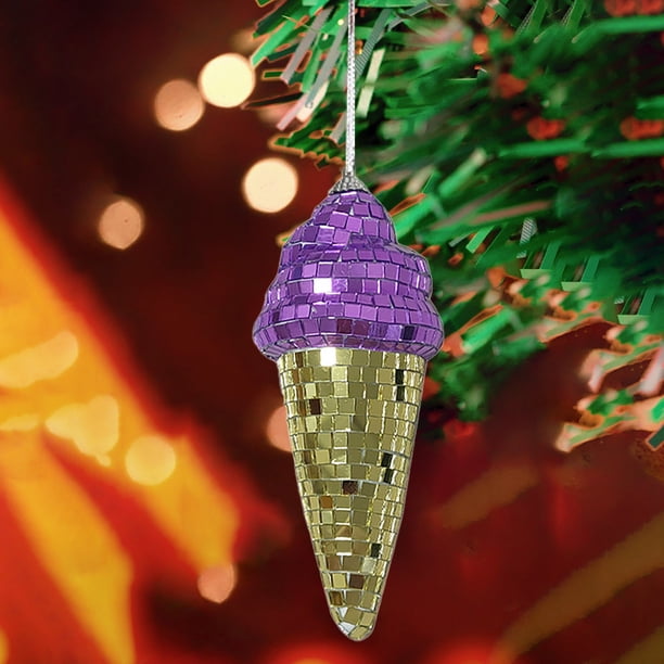 Decoraciones de Halloween, adornos de Halloween, regalos de Halloween, decoraciones para árboles de Navidad, adornos de helado, decoraciones para fiestas, adornos de helado