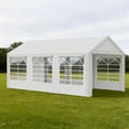 thumbnail image 2 of White Pop Up Party Tent 10' X 20' Heavy Duty Large Canopy Tent with Sidewalls, Carry Bag & Sand Bags, UV30+ Sun Shade Shelter for Weddings, Parties, BBQ, Outdoor Events, 2 of 9