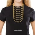 thumbnail image 7 of 10K Yellow Gold Diamond Cut Rope Chain Necklace â€“ Measures 28 Inches Length x 3mm Thickness, 7 of 7