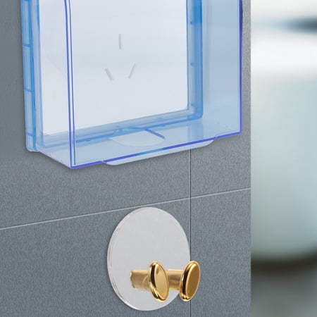 Yardwe 4Pcs Clear Adhesive Cord Holders for Wall Power Plug Hook Versatile Cable Management