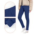 thumbnail image 4 of Resicozy Girls Fleece Leggings Tights Athletic Yoga Pants Warm Winter Clothes for Kids 2-15 Years Dark Purple 160, 4 of 6