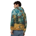 thumbnail image 4 of Honeii Impressionist Village Sky Print Hoodies for Men, Pullover & Full Zip, Breathable Zip up Hoodie, Sweatshirt-Medium, 4 of 5