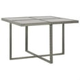 thumbnail image 3 of Casafoyer 5 Piece Outdoor Dining Set with Cushions Poly Rattan Gray, 3 of 3