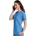 thumbnail image 1 of Landau Essentials Haut d'Uniforme à Boutons-Pression pour Femme, Coupe Classique Décontractée, Col en V, 4 Poches, 1 of 6