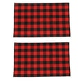 thumbnail image 2 of 2-Pack Kitchen Dish Towels Set, Polyester Cleaning Cloths for Household, Multipurpose Use in Black and Red Colors, 2 of 7