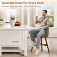 thumbnail image 3 of Carolayne 26" Bar Stool Set of 6 with Upholstered Back, for Home Kitchen, Sage Green, 3 of 7