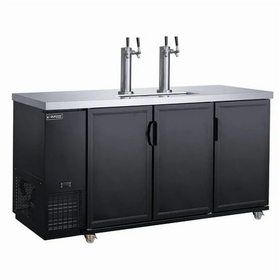 Dukers DKB72-M3 Dual Tap Kegerator Beer Dispenser