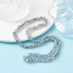 thumbnail image 3 of Electroplate Transparent Glass Beads Strands Imitation Jade Beads Half Green Plated Faceted Rondelle Lavender 6x5mm Hole: 1mm about 85~88pcs/strand 16.1~16.5 inch(41~42cm), 3 of 4