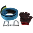 thumbnail image 1 of Combo Anillos Y Correa De Remolque (resistencia A La Ruptura 8T): Grillete Para Recuperación De Vehículos, Transporte, Extracción De Tocones Y 5 metros Yotijar correa de remolque de recuperación de coche, 1 of 10