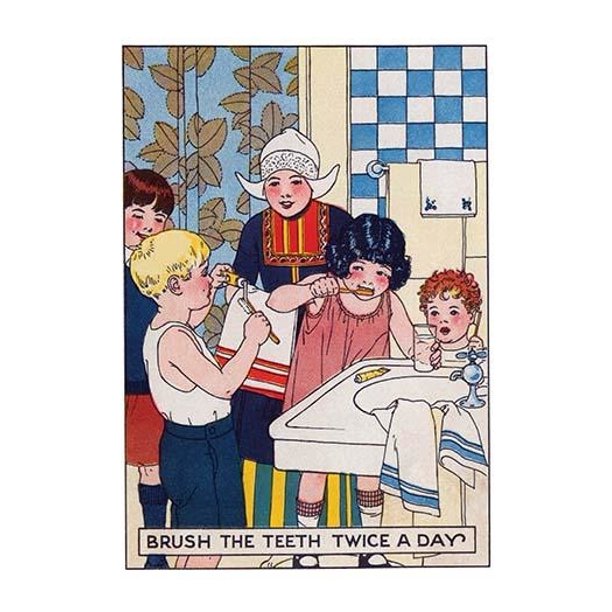 Brush Your Teeth Twice a Day Poster Print by Unknown (24 x 36