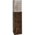 thumbnail image 1 of Deco 79 Mango Wood Handmade Laser Cut Metal Decorative Candle Lantern, 8" x 8" x 35", Brown, 1 of 8