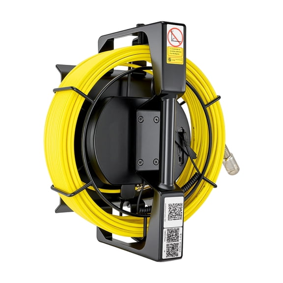 KFFKFF 2026 Upgraded Sewer Inspection Camera with WiFi, 98.4ft/30m Drain Camera, IP68 Waterproof Snake Plumbing Camera with 12 LED Lights, Wireless Connectivity to Phone/Tablet for Pipe