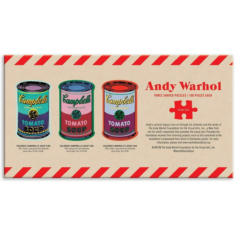 【未開封品】CAN コレクションセット　缶型BOX付き Andy Warhol Soup Cans Shaped Jigsaw Puzzles, Cardboard, Set of 3