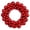 Red, variant on Vickerman 22" Silver Shiny and Matte Ball Wreath