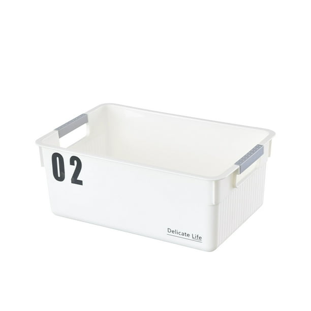 Fiudx Ofertas flash del día Caja de Almacenamiento funcional multifuncional, juguetes de plástico, aperitivos y artículos diversos, caja de orden portátil para sala de estar, encimera de cocina, caja