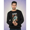 thumbnail image 2 of NASA Nasa Astronaut Portrait Taxi Sweatshirt Men -NASA Designs, Male Small, 2 of 4