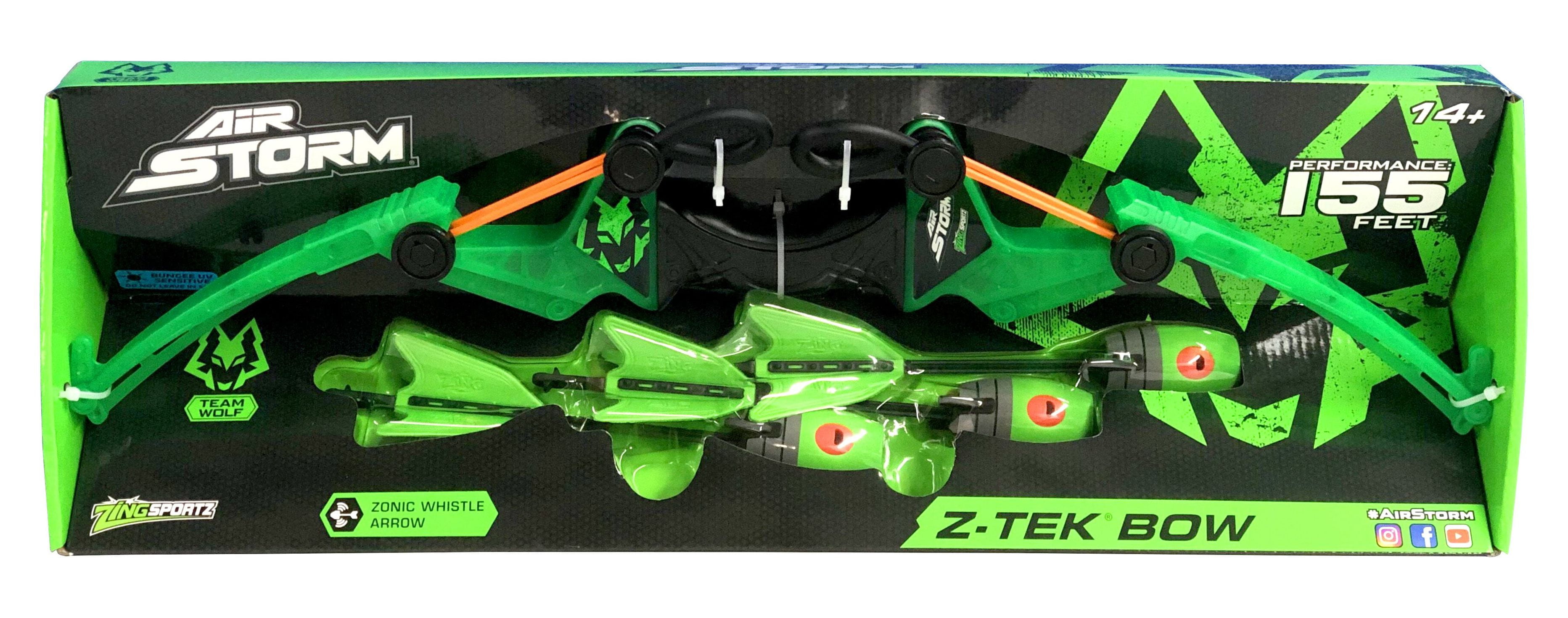 Zing Air Storm Z-tek Bow - Green: High-Powered Outdoor Archery Set for Action-Packed Fun and Precision Shooting, Green