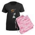 thumbnail image 5 of CafePress - Grandma Schnauzer Women's Dark Pajamas - Women's Short Sleeve Print T-Shirt and Pants Dark Cotton Pajama Set, 5 of 7