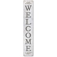 thumbnail image 2 of My Word! Welcome White W/Sprig Welcome Sign and porch leaner for Front Porch, Yard, Deck, Patio, or Wall - Indoor Outdoor Decorative Farmhouse Rustic Vertical Home Decor 8"x46.5", 2 of 7