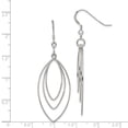 thumbnail image 2 of 925 Sterling Silver Triple Marquise Drop Dangle Earrings, 2 of 6