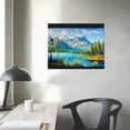 thumbnail image 4 of PIKWEEK  Nature Mountain Canvas Wall Art National Park Painting Lake Blue Ridge Landscape Picture, Panoramic Artwork Room Bedroom Bathroom Wall Decor 16*12inch/20*16inch, 4 of 6