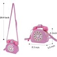 thumbnail image 2 of LHSHIDU Fozehlad Novelty Telephone Shaped Shoulder Bag Funny Retro Phone Crossbody Bag Totes Chain Purse, 2 of 6