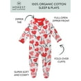 thumbnail image 3 of Honest Baby Clothing Organic Cotton Valentines Day Baby Boy/Girl Sleep N Play, Sizes Newborn-9 Months, 3 of 8