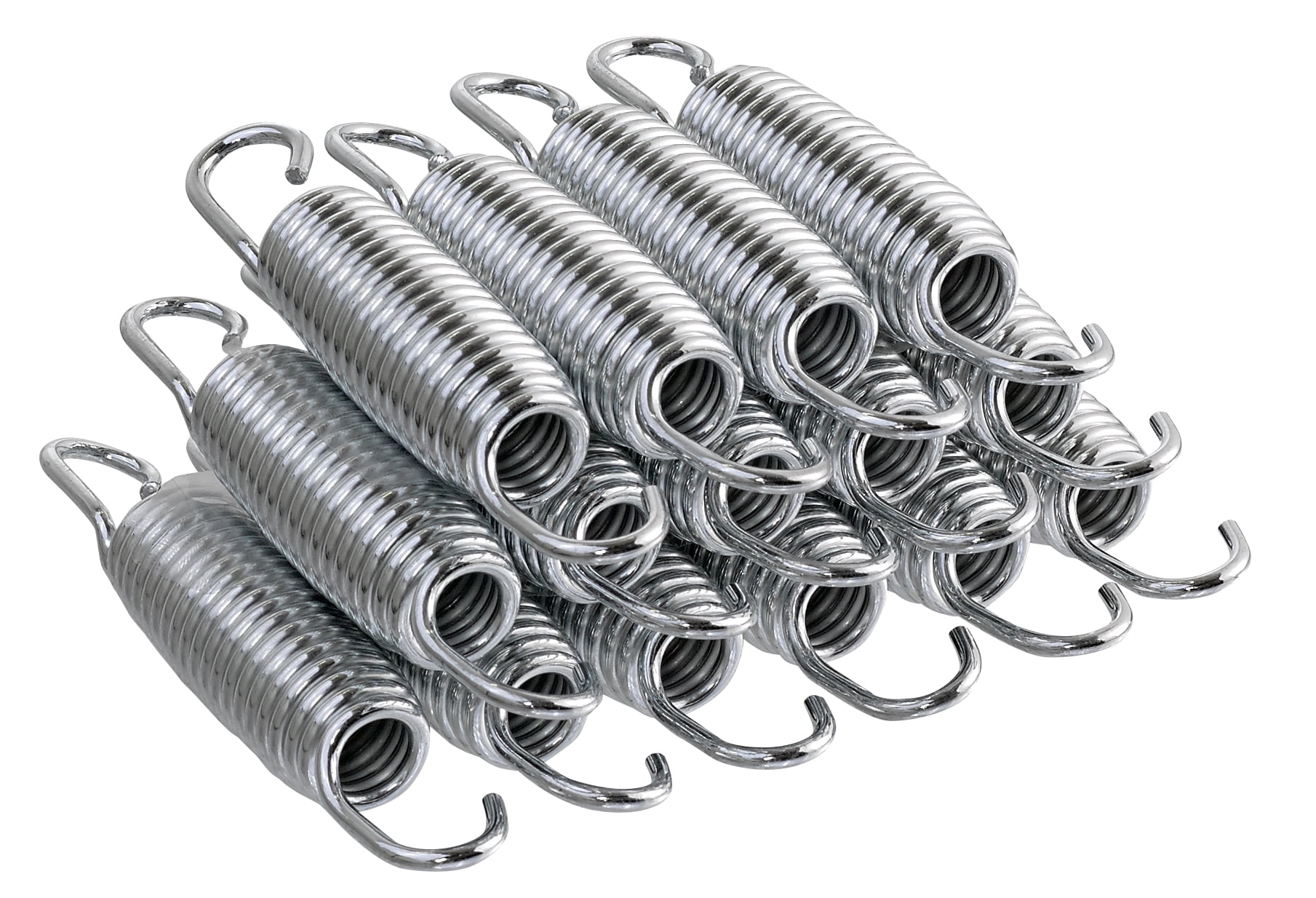Heavy-Duty Galvanized Steel Replacement Spring with T-Hook Weather Resistant Durable Commercial Size Springs 20 Pack Gardenature Trampoline Springs 6.5/5.5 Inch