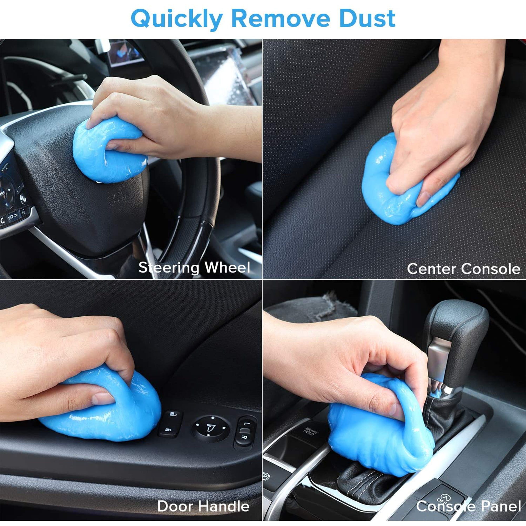 Houyhm Car Cleaning Gel, Universal Dust Cleaning Gel for Electronic Devices  Keyboard, Cleaner Gel for Car Interiors/Crevice and Home Office Items  Surfaces 