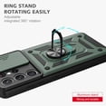 thumbnail image 6 of for Samsung Galaxy S21 Ultra Case with Flexible TPU Screen Protector 2 Pcs, Slide Camera Lens Cover with Kickstand Protective Case for Galaxy S21 Ultra 5G-Dark Green, 6 of 12