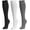 03 Black/White/Gray, variant on Compression Socks for Women and Men 3 Pairs 20-30 mmHg Knee High Christmas Compression Stockings Circulation Best for Running Athletic Nurses