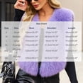 thumbnail image 3 of Ayolanni Women's Faux Fur Vest Solid Sleeveless Open Front Jackets Cropped Warm Winter Outerwear with Pockets Purple XXXL, 3 of 5