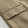 thumbnail image 5 of Scyoekwg Blazers for Women Business Casual Offices Work Suit Lightweight Sleeveless Trendy Fall Coats Solid Color Button Lapel Blazer with Pocket Coats(Khaki,M), 5 of 7