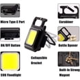 thumbnail image 4 of Soidarity Llavero con luz LED COB de 500LM, 3 modos, linternas ajustables, lámpara tipo C con mango giratorio, iluminación para acampar Ropa Deportiva, Zapatos, 4 of 6