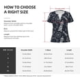 thumbnail image 6 of Wukai Anchors and Lighthouse Casual V-Neck Graphic Tees for Women: Lightweight and Breathable Summer Tops with Stylish Design-Medium, 6 of 8