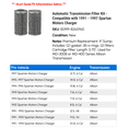 thumbnail image 2 of Automatic Transmission Filter Kit - Compatible with 1991 - 1997 Spartan Motors Charger 1992 1993 1994 1995 1996, 2 of 2
