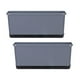 thumbnail image 2 of 2 macetas rectangulares para flores y verduras, accesorios versátiles con autorriego. Gris, 2 of 9