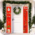 thumbnail image 4 of VerPetridure Christmas Curtain Decoration Christmas Decoration Curtain Creative Decoration Couplets Hanging Flags, 4 of 9