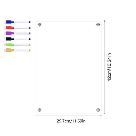 

BESTONZON 1 Set of Dry Erase Board Freezer Dry Erase Board Refrigerator Magnetic Board Daily Planning Board