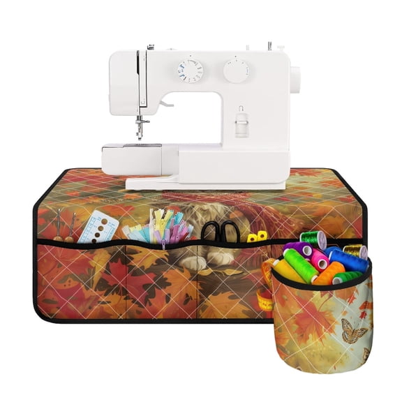 HELLHERO Sewing Machine Mats Beautiful & Practical Fusion Easy to Clean Cat Household Accessories Easy Storage 25.2×24.4 Inch for Friend Family Present