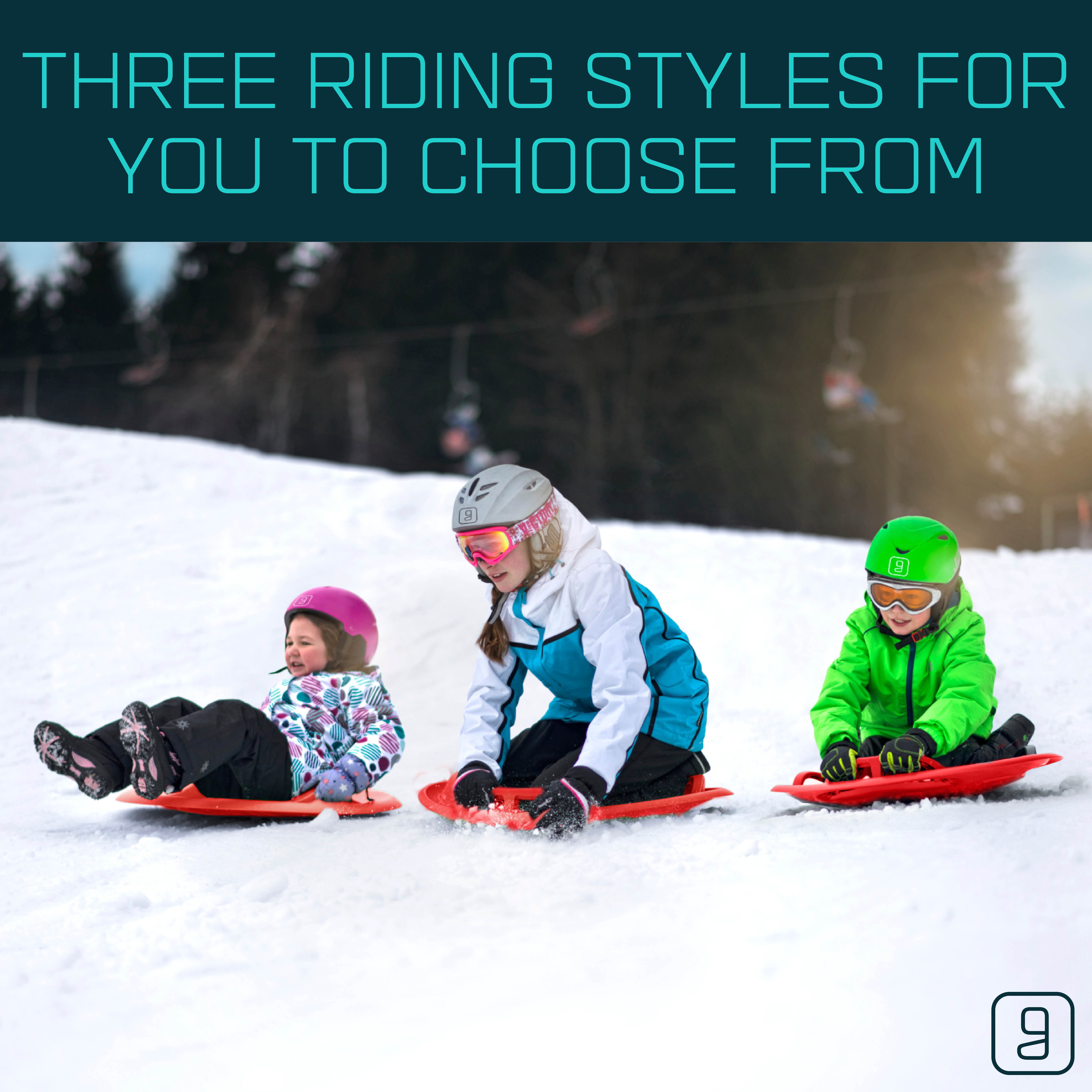 Gizmo Riders Supernova, New Age Snow Sled, with Lean Back Brakes, 200lbs, Ages 3+, Red