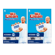 (2 pack) (2 pack) Mr. Clean Magic Eraser Kitchen, Cleaning Pads with Durafoam, 4 count