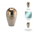 thumbnail image 6 of Elegant Glass Vase with Metallic Finish - Modern Decorative Accent for Home, Office, Bedroom, or Living Room Decor - 17" Tall, Gold, 6 of 13