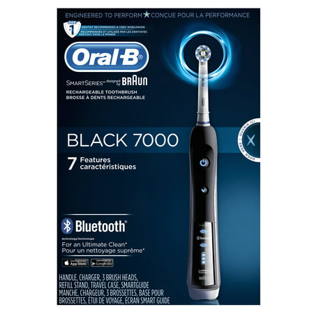 Oral-B 7000 SmartSeries Electric Toothbrush, 3 Brush Heads, Powered by Braun,